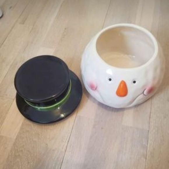 Snowman Head Cookie Jar - Picture 4 of 8